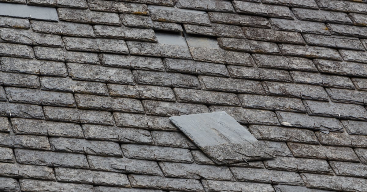 Slate Roof Damage